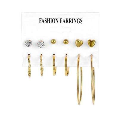 Women's Geometric Earrings Set