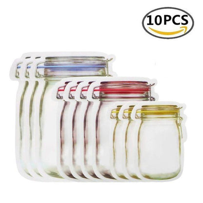 Portable Reusable Mason Jar Bags