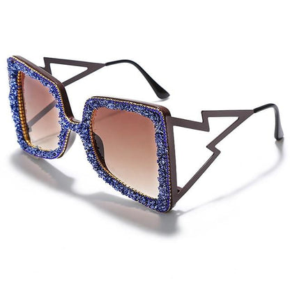 Oversized Rhinestone Sunglasses