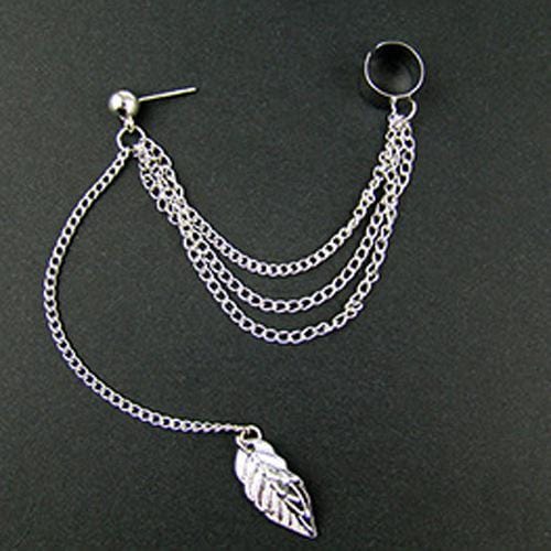 1pcs Leaf Tassel Ear Clip