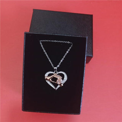 Mom & Baby Duo Heart Pendant