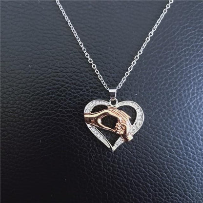 Mom & Baby Duo Heart Pendant