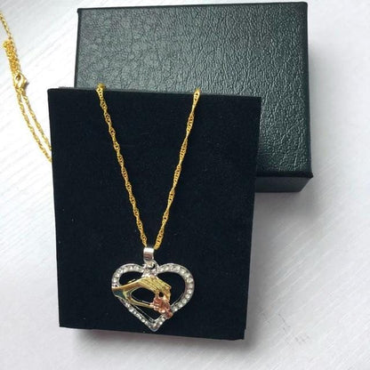 Mom & Baby Duo Heart Pendant