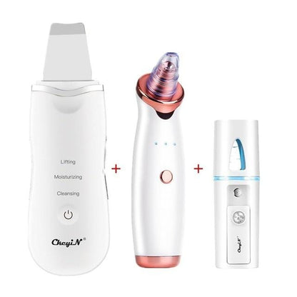 Ultrasonic Skin Scrubber + Pore  Exfoliator + Nano Sprayer