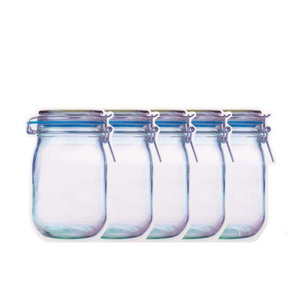 Portable Reusable Mason Jar Bags