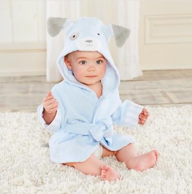 Hooded Animal Baby Bathrobe