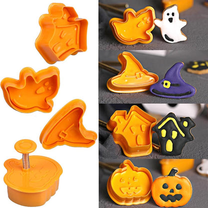 4pcs Halloween Cookie Cutter