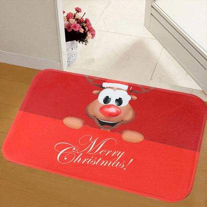 Merry Christmas Mat Flannel Outdoor Carpet Christmas Decorations For Home Xmas Santa Ornament Navidad 2020 Noel New Year Gifts