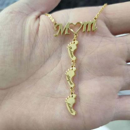 Personalised Mom Necklace With Kids Names