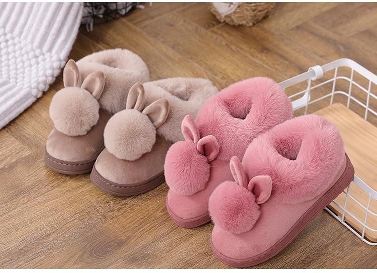Double Comfy Bunny Slippers