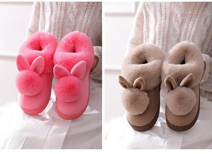 Double Comfy Bunny Slippers