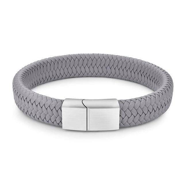 Unisex Braided Leather Bracelet