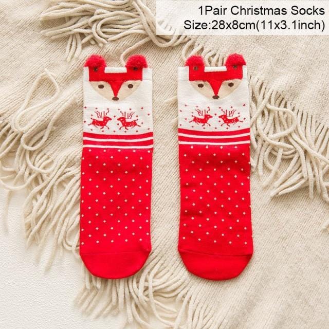 Cartoon Christmas Socks Ornaments Merry Christmas Decorations For Home Christmas Gifts Xmas Noel Navidad Happy New Year Supplies