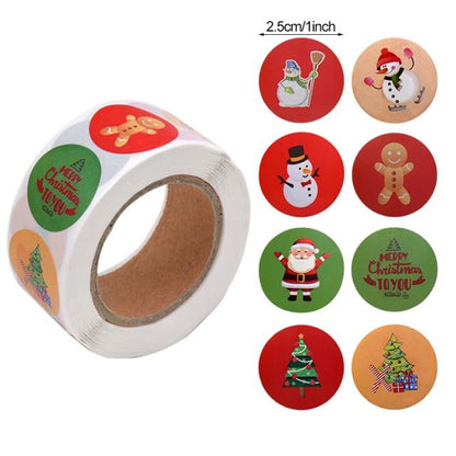 Merry Christmas Stickers (500pcs)