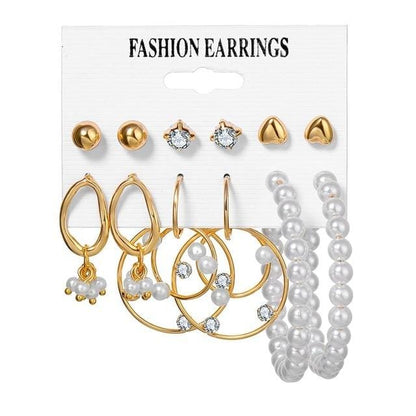 Women's Geometric Earrings Set