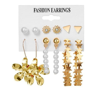 Women's Geometric Earrings Set