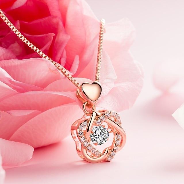 Belle Rose Flower With Propose Jewelry