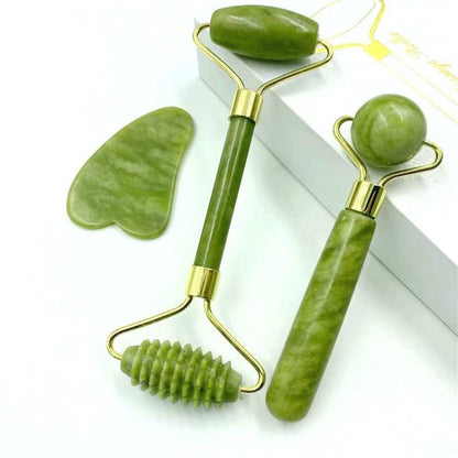 Natural Jade Massage Roller & Guasha