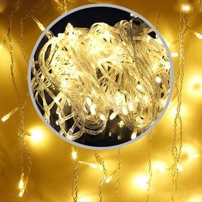 Christmas lights  led curtain icicle string lights 5M droop 0.4-0.6m waterfall outdoor decoration for party garden home wedding