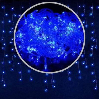 Christmas lights  led curtain icicle string lights 5M droop 0.4-0.6m waterfall outdoor decoration for party garden home wedding