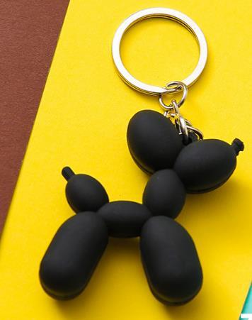 Fashion Punk French Bulldog Keychain PU Leather Dog Keychains for Women Bag Pendant Jewelry Trinket Men's Car Key Ring Key Chain
