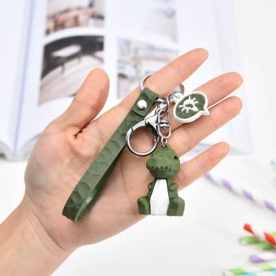 Fashion Punk French Bulldog Keychain PU Leather Dog Keychains for Women Bag Pendant Jewelry Trinket Men's Car Key Ring Key Chain