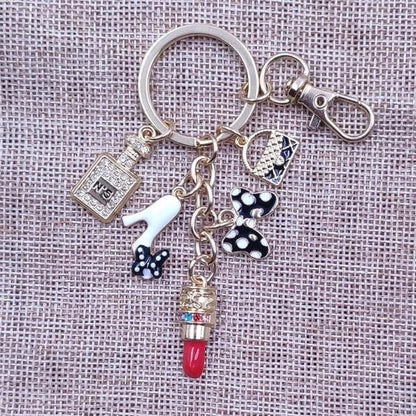 Enamel KC Gold Plated Keychain Casual Lovely Ethnic Handmade  Key Ring Women Girl Female Sexy Lady Jewelry Mother Gift BZ029-46