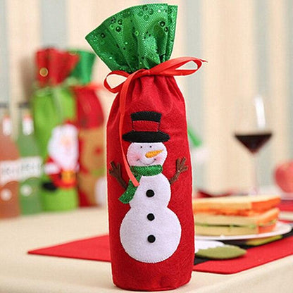 Christmas Wine Bottle Cover christmas decorations for home 2020 Natal Noel Christmas Table Decor Xmas Gift Happy New Year 2021