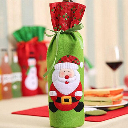 Christmas Wine Bottle Cover christmas decorations for home 2020 Natal Noel Christmas Table Decor Xmas Gift Happy New Year 2021