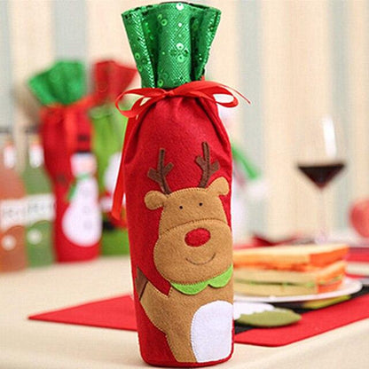 Christmas Wine Bottle Cover christmas decorations for home 2020 Natal Noel Christmas Table Decor Xmas Gift Happy New Year 2021