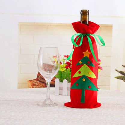 Christmas Wine Bottle Cover christmas decorations for home 2020 Natal Noel Christmas Table Decor Xmas Gift Happy New Year 2021