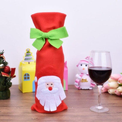 Christmas Wine Bottle Cover christmas decorations for home 2020 Natal Noel Christmas Table Decor Xmas Gift Happy New Year 2021