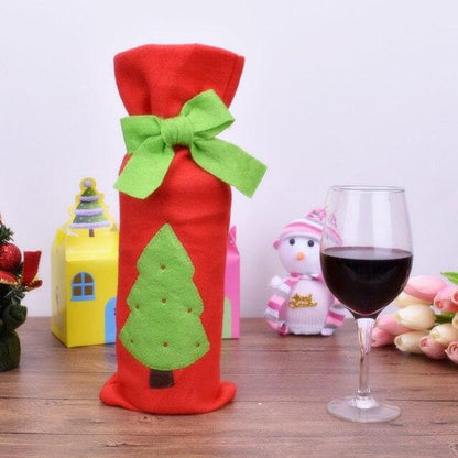 Christmas Wine Bottle Cover christmas decorations for home 2020 Natal Noel Christmas Table Decor Xmas Gift Happy New Year 2021