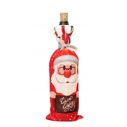 Christmas Wine Bottle Cover christmas decorations for home 2020 Natal Noel Christmas Table Decor Xmas Gift Happy New Year 2021