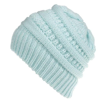 Keydrela High Ponytail Beanie Hat