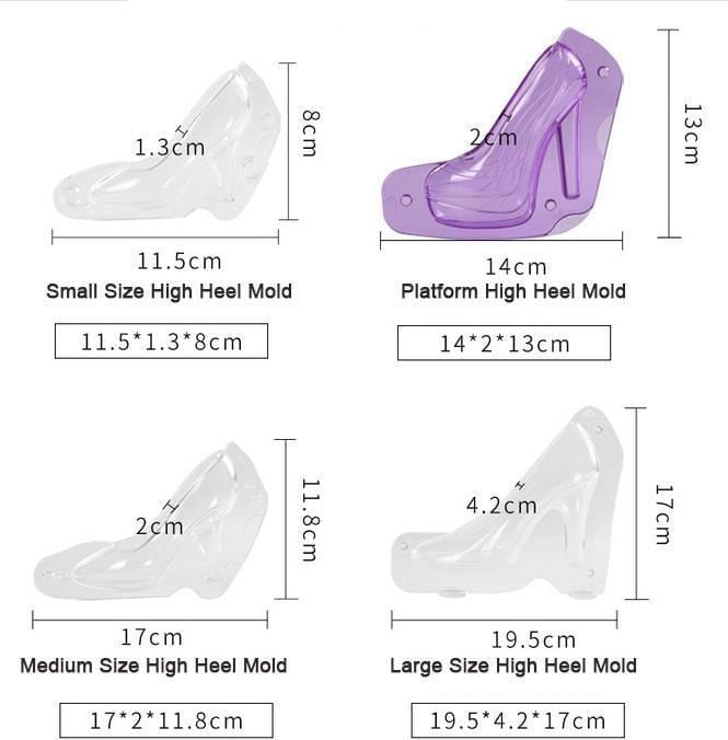 Chocolate High Heels Shoe Mold Set-BUY 3 FREE SHIPPING