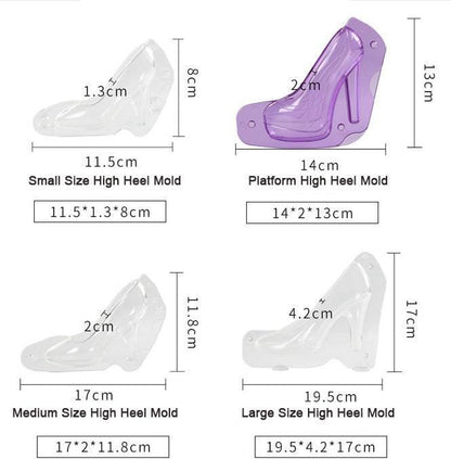 Chocolate High Heels Shoe Mould Set